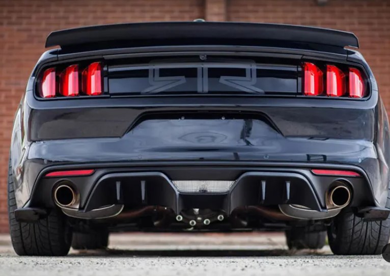 ბამპერის MUSTANG 2015-2017 ქვედა ნაწილი უკანა (PFT) გასაფორმებელი